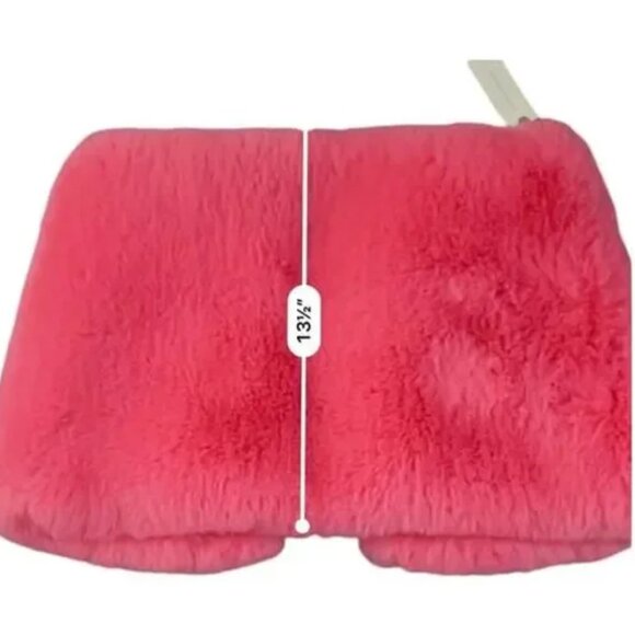 Maeve Anthropologie Electric Fuschia Pink Faux Fur - OS - Picture 6 of 7